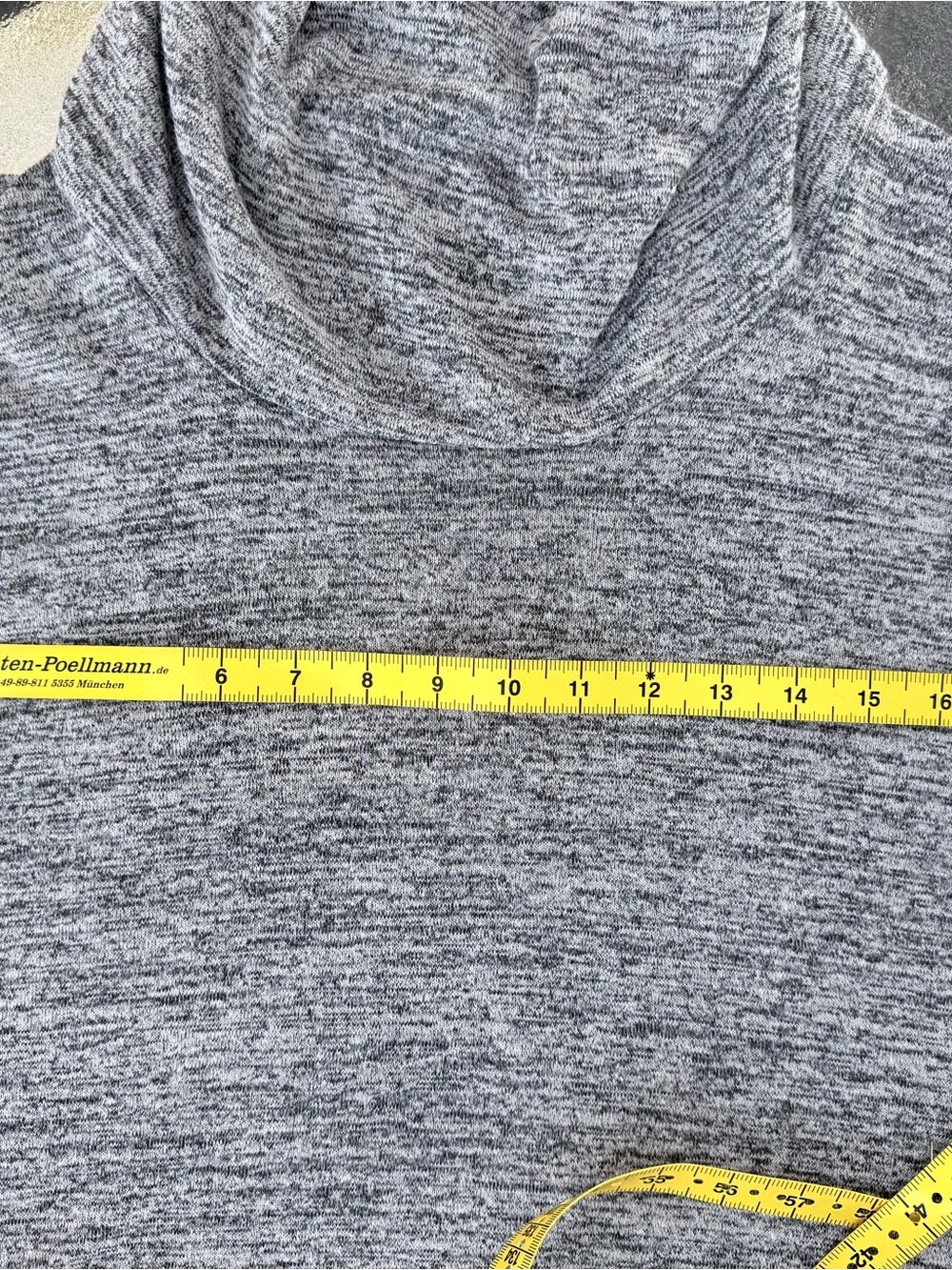 Cozy Gray Cowl-Neck Sweater Dress - Picture 6 of 10
